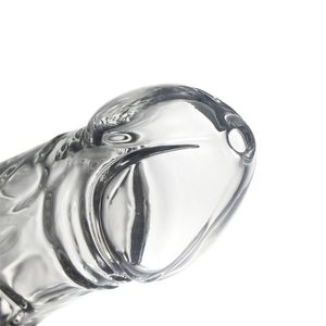 7.9inchs Glass Bong Male Penis water pipe Hookahs Lifelike Shape With Downstem Bowl Dab Rig Smoking Tool