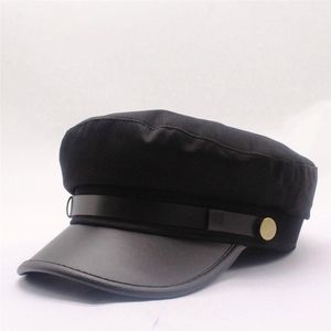 Berets Cotton Sboy Cap for Women Black Retro Men Baker Casual British Classic Woman Gatsby Flat Hatsberets