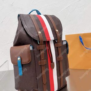 Zaini di alta qualità zaino casual zaino a grande capacità borse di design borse scolastiche da uomo da viaggio in pelle vernis lettere borsetto tasca