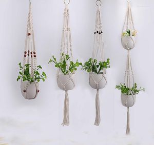 Macrame Plant Hangers Indoor Outdoor Rope Planter Pot Hanger Holder Set Of 41