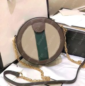 Designer mini chain bags Handbags high quality luxury leather circle purse Round shoulder bag heart women chain cross body messenger wave corssbody Dicky0750