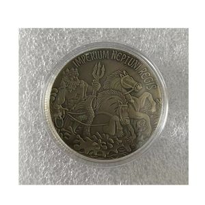 Rysk konst Peter den stora samlarobjektet Golad pläterade souvenirmynt St.Petersburg Collection Commemorative Coin.cx