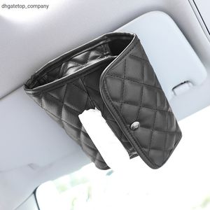 New JLEC 1 Pcs Car Tissue Box Towel Sets Car Sun Visor Tissue Box Holder Auto Interior Storage Decoration Interior Accessories