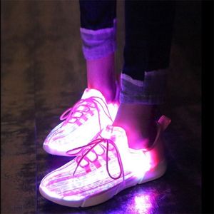 JawayKids Child Sneakers Fiber Optic Shoes for Boys Girls Women USB Rechargeable Glowing Fun and Gift Kids 220811