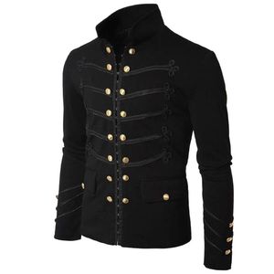 Męskie swetry odzież męskie wiosenne i jesienne płaszcz Solidny kolor Slim Gothic Style Fashion Boy Casual Jacket S-5xlmen's