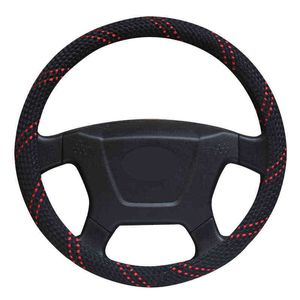 Car Steering Wheel Cover Wrap Wheel Diameter 36 38 40 42 45 47 50Cm 7 Sizes To Choose For Car Truck Bus Funda Volante J220808