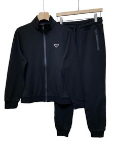Осень и зима, классический дизайнерский спортивный костюм, удобный хлопковый модный спортивный костюм для бега, черные спортивные костюмы, высококачественный роскошный мужской спортивный костюм с карманом на молнии