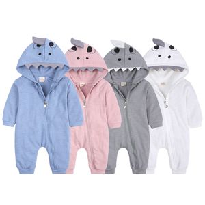 Bebek Erkek Kız Kız Romper Yeni doğan onesie Bebek Giysileri Bebek Pijama Köpekbalığı Hoodies Kıyafetleri Bodysuit 3 ila 24 ay