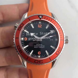 Top Mens Automatic Cal Watch Orange Black Blue Men Apnea James Bond Ocean Diver m Planet Professional Rubber Strap Ban2315