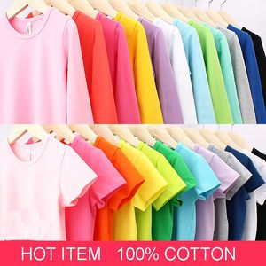 T-shirts Boys Long Sleeve T Shirt Cotton Kids Candy Color Baby Girl Tshirt Fille Children Summer TopsTee Clothes 2-11yT-shirts