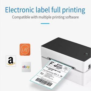 High Quality 4 inch 110mm Thermal Label Printer for adhesive stickers printing with Bluetooth USB interface DHL UPS