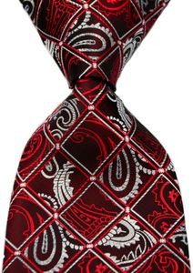 Bow Ties Men's Plaid Tie Silk Paisley Gold Red Green Necktie Formal Business Luxury Wedding Party Fashion NecktiesBow