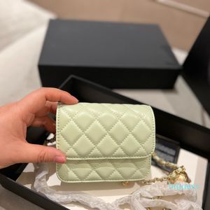 2022-ladies Classic Mini Flap Smash Ball Bag Square Candy Color Quilted Plaid Chain Justerbar rem Guldmetall Hårdvarumynt