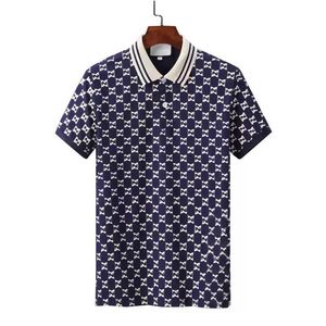 New Mens Stylist Polo Shirts High Street Short Sleeve s Designer Polos Men Fashion Snake Bee Floral Embroidery Cotton T-Shirt Casual