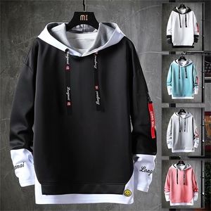 Spring Autumn Mens Hoodie Harajuku Fashion Korean Streetwear Sweatshirt Men masculino casual Casual Trendência de manga comprida Hoodies Men 220811