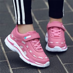 Fashion Leather Baby Girls Shoes Sport Running Kids Sneakers Tennis andningsbara barn S Casual Walking For Boys 220811