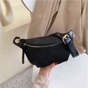 Sacos de cintura HBP Solução de couro sólido Couro PU para mulheres Linhas de costura Fanny Pack Feminino Mulher Chain ombro Saco de peito 220810