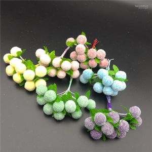 10pcs/grupo de espuma artificial Flower Berry Stamen Scrapbooking Decoração de casamento em casa Supplies Acessórios de pulso noiva1