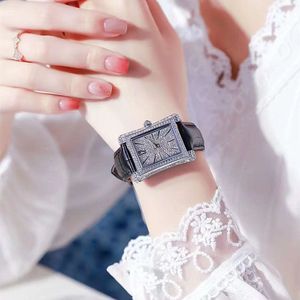 Luxury Womens Watches Designer Fashion Watch Trend Rectangle 2022 ￄkta Watch Ladies Full Diamond Waterproof Quartz Women Watchs Estaf