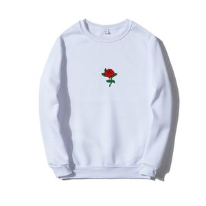 Erkekler hip hop rahat kısa sweatshirts moda adam sokak kıyafeti harajuku sonbahar kış komik gül baskı kapüşonlu kıyafetler 220811