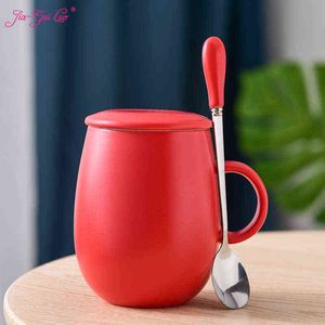 Jia-Gui Luo 400 ml kaffemuggar Creative Ceramic Coffee Cup Personlig Fashion Breakfast Cup Milk Cup Cafe Bar Supplies G003 T220810