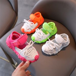 Baby Girls Boys Nasual Shoes Summer Infant Toddler Mesh Treptable Student Sneaker Children Sports Sandals 220811