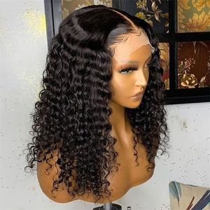 Transparent 13x6 Lace Front Wig Deep Wave Wig Human Hair Wigs Pre Plucked 4x4 Lace Closure Wig Deep Curly Human Hair Wigs 220811