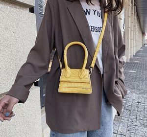 Små Alligator fyrkantiga väskor Damhandväska Designer Märke Läder Axelväska Tote Crossbody-väskor för kvinnor 2022 Handväska 10 färg