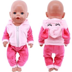 Cute Animal Embroidery Doll Clothes For 18 Inch American Doll Girl Toy 43 cm Born Baby Clothes Accessories Our Generation Nenuco 220810