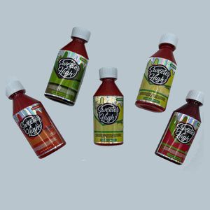 Sweeter Higher Canna Lean 1000mg 100ml THClean infused Syrup Brown bottle blueberry Juice Packaging Bottles