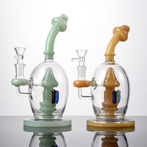 Ball Style Colorful Mushroom Hookahs Unique Bongs Smoking Accessories Showerhead Perc Percolactor Oil Dab Rigs With Bowl WP2192