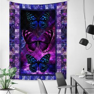 Tapestries Kawaii Wall Decor Tapestry Butterfly Hanging Home Living Room Dorm Bedroom Aesthetic Cute Blanket TapizTapestries TapestriesTapes