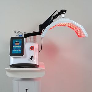 6 in 1 Dermabrasion PDT LED Lichttherapie Schönheitsmaschine Ultraschall Hautwäscher Wasser Sauerstoff Jet Peel Cool RF BIO Gesichtsverjüngung Anti Aging Augenpflege