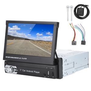 7in Car MP5 Player for Android 1 Din Radio Stereo GPS Navigation System Telescopic Screen USB Bluetooth