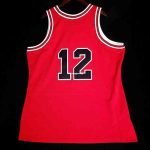 100% costurei Michael#12 DIA DO VALENTINES Jersey Mens Tamanho XS-6XL Camisa de colete de camisas de basquete costurada