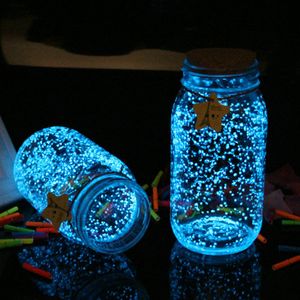 Игрушки 10G вечеринка DIY флуоресцентные супер -светящиеся частицы светящиеся пигмент блестящий гравийный ночной песок сияет в темном песочнице