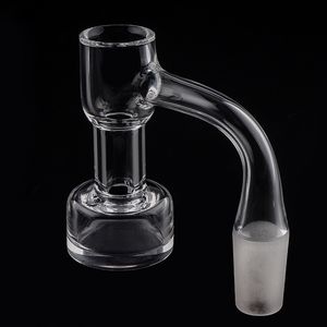 Borda chanfrada de solda completa Terp Slurper Quartz Banger Smoke Auto Spinner Bangers com 2 peças turbilhão/orifícios de ar giratórios para cachimbos de água Bongs de água