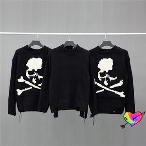 Tjock Heavy Mastermind World Sweater Men Women 1 1 Högkvalitativ Skull Digital Print Japan Pullover MMJ 220817