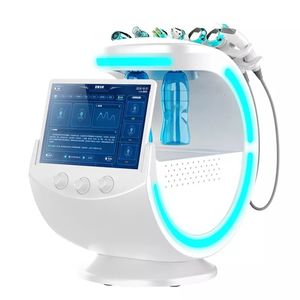 新しいウォーターピールマイクロダーマブレーションフェイシャルマシン7 in 1 Ultrasonic RF Microcurrent Skin Analyzer Hydrodermabrasion Device