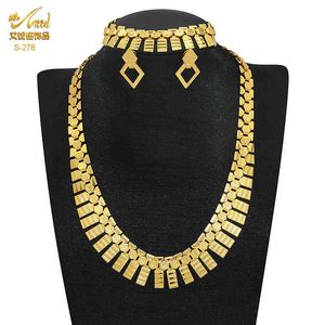 Bangle Designer African Luxury Jewelry Dubai Necklace Earrings Bracelet Sets Nigerian Bridal Wedding Set for Women Moroccan Jewellery Chokers