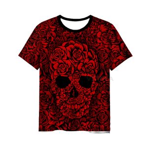 Novo impressão 3D Prind Casa causal crânio Moda de moda Homens Mulheres T-shirt Plus Size Size S-7xl 020