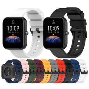 Yedek Silikon İzle Bilek Bant Kayışı Amazfit BIP 3 GTS 3 2E 2Mini POP PRO BIP U Bileklik Bilezikleri Akıllı Aksesuarlar