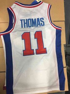 ISIAH THOMAS #11 Jersey Blue White Mens XS-6XL Stitched basketball Jerseys Ncaa