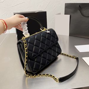 22P Calfskin Leather Trendy Bags Top Handle Totes Quilted Matelasse Chain Cross Body Shoulder Classic Flap Large Capacity Famous Designer Luxury Handbag