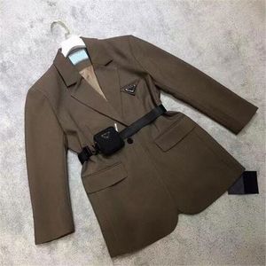 Cappotto da donna di lusso giacche firmate abbinamenti moda lettera triangolo invertito Blazer top giacca media e lunga di alta qualità