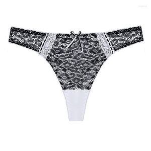 Linbaiway Sexy Women Thongs Transparent T-back Lace Underpants G-string Underwear for Panties Briefs Lingerie féminine1