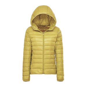 Kvinnor Thin Down Jacket White Duck Ultralight Jackets Spring och Autumn Winter Warm Coats Portable Outwear 220818