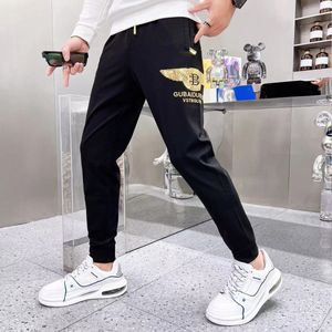 Sweatpants Men's Heavy craft Embroidery Leisure Sports Pants Male Slim Legged Pants Cloth Trousers Spring Autumn Business Casual Clothing 28-36