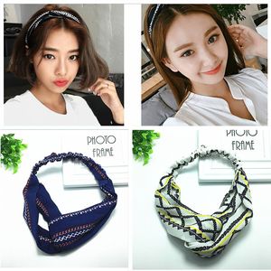 Hair Accessories Korean Striped Hairband Elastic Headband Sports Cute For Woman Lady Baby Girls Headdress Pin Outdoor Hair