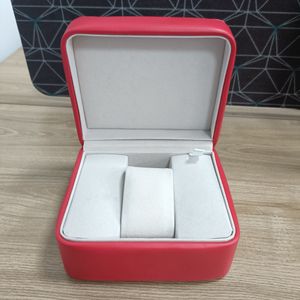 Luxusuhr, Kunstleder, Rot, Originalboxen, Papiere mit Handtasche 210 30 42 20 01 001, Geschenkboxen für Herren-Damenuhren242O